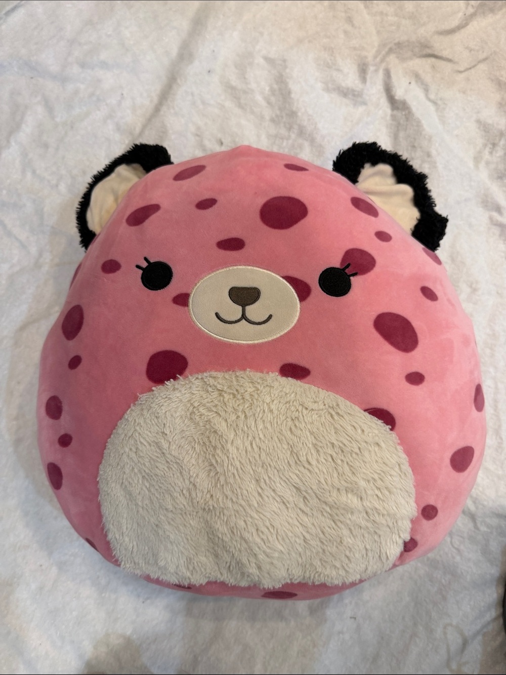Squishmallows Pink Polka Dot Cat (?) Plush